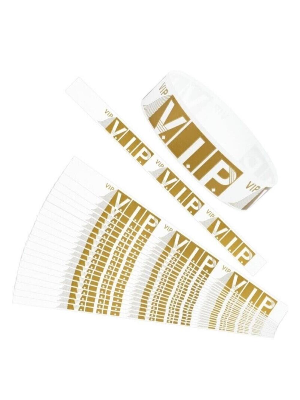 Bulk 300PC VIP Event Wristbands V.I.P. Access Bands for Weddings Parties New